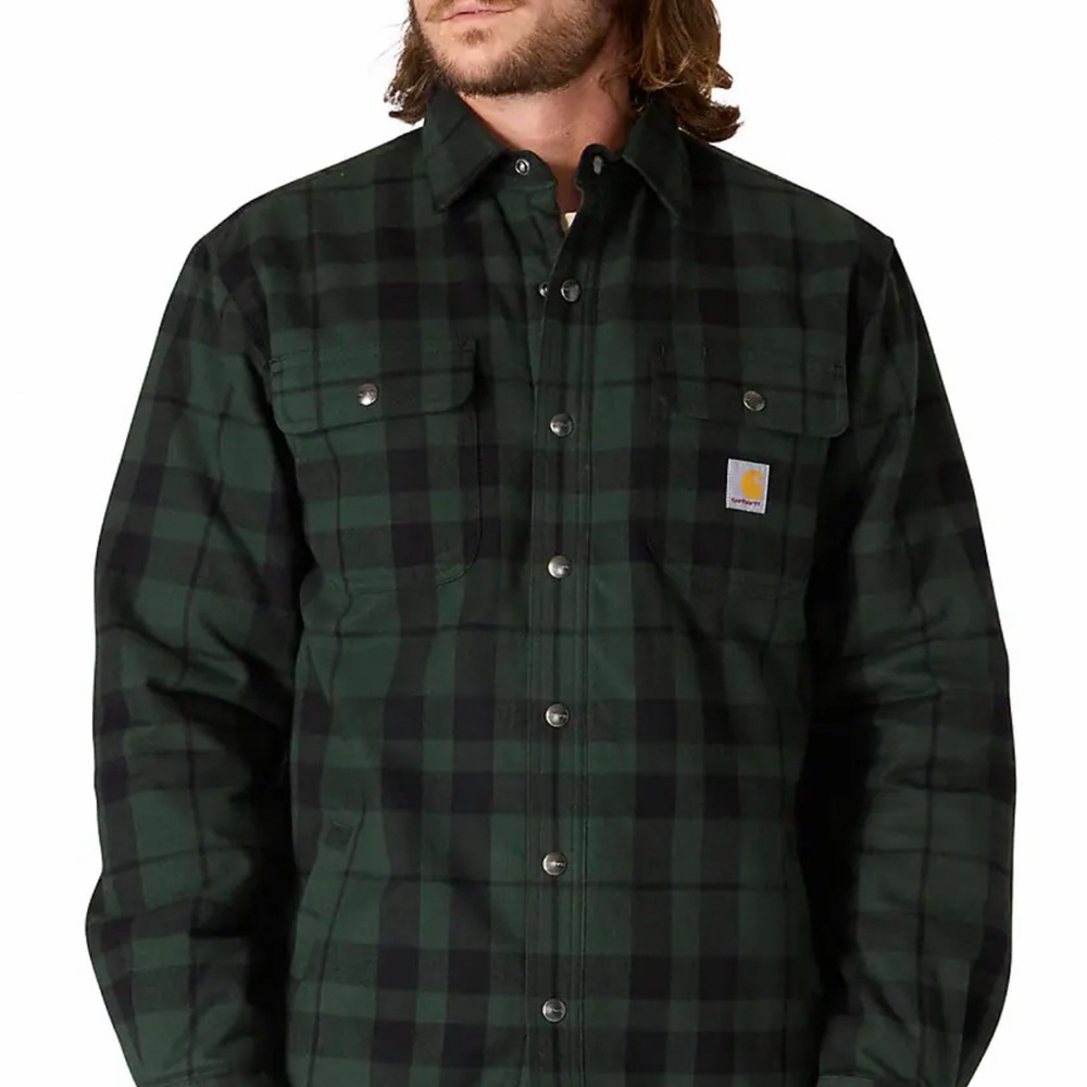 Carhartt Men's Relaxed Fit Flannel Sherpa-lined Shirt Jacket
Forestry Green